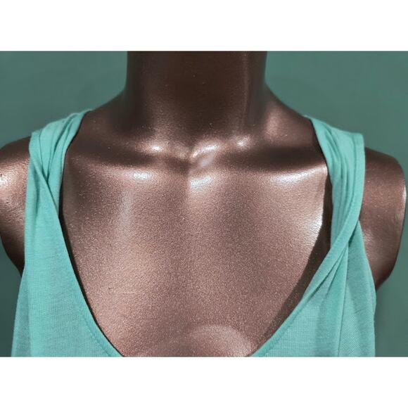 Nutshell NWT Tank Tunic with Twisted Straps And Side Slits, Aqua, Sz S - Picture 2 of 7